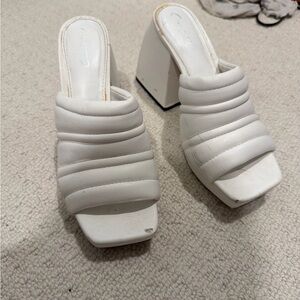 White Women's Chunky Heels